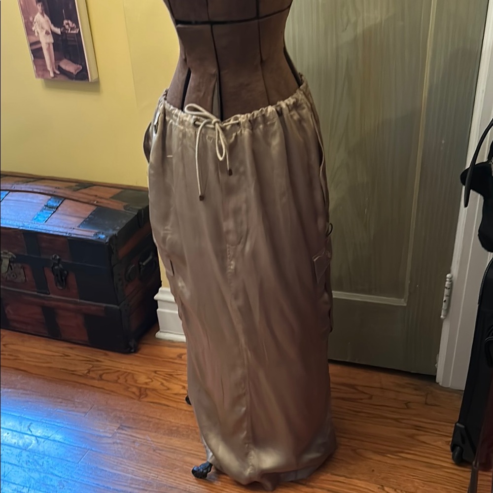 Love The Label Cargo sage skirt